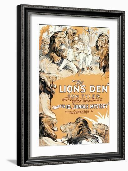 Jungle Mystery - the Lion's Den-null-Framed Art Print