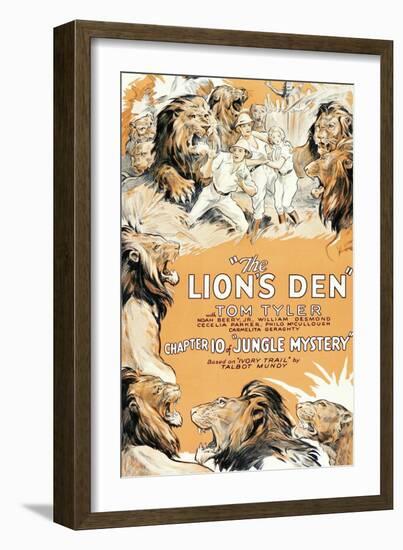 Jungle Mystery - the Lion's Den-null-Framed Premium Giclee Print