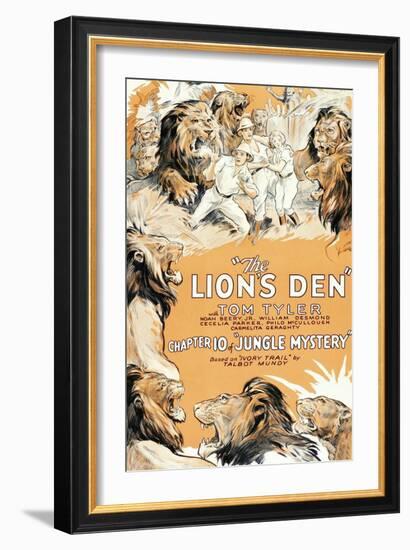 Jungle Mystery - the Lion's Den-null-Framed Premium Giclee Print