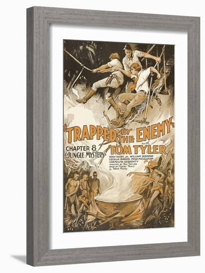 Jungle Mystery -Trapped by the Enemy-null-Framed Premium Giclee Print
