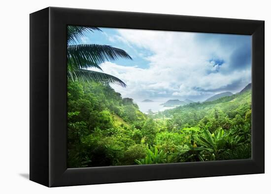 Jungle of Seychelles Island-Iakov Kalinin-Framed Premier Image Canvas