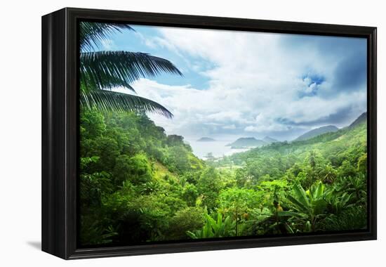 Jungle of Seychelles Island-Iakov Kalinin-Framed Premier Image Canvas