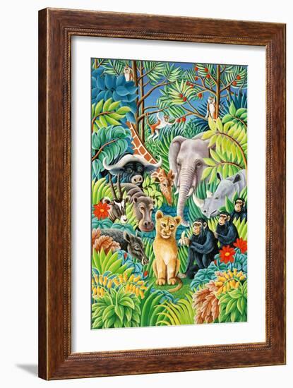 Jungle Party, 1993-Liz Wright-Framed Giclee Print