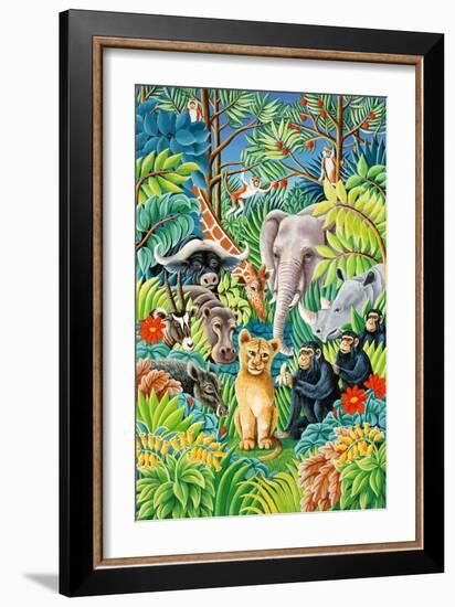 Jungle Party, 1993-Liz Wright-Framed Giclee Print