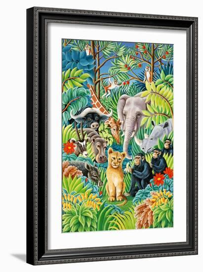 Jungle Party, 1993-Liz Wright-Framed Giclee Print