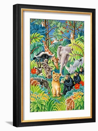 Jungle Party, 1993-Liz Wright-Framed Giclee Print