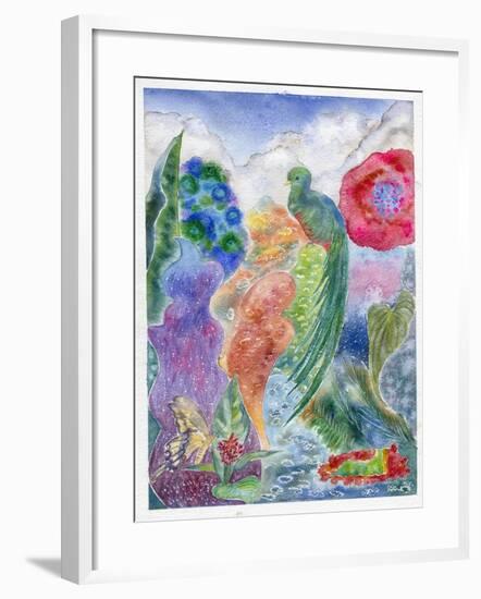 Jungle Quetzal, 2010-Louise Belanger-Framed Giclee Print