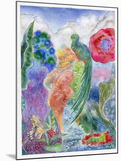 Jungle Quetzal, 2010-Louise Belanger-Mounted Giclee Print