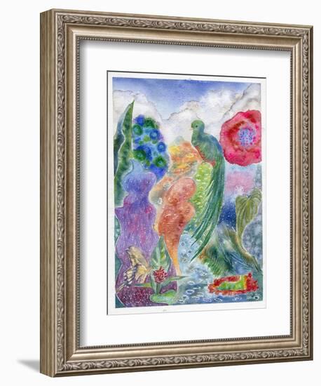 Jungle Quetzal, 2010-Louise Belanger-Framed Giclee Print