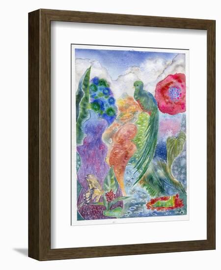 Jungle Quetzal, 2010-Louise Belanger-Framed Giclee Print