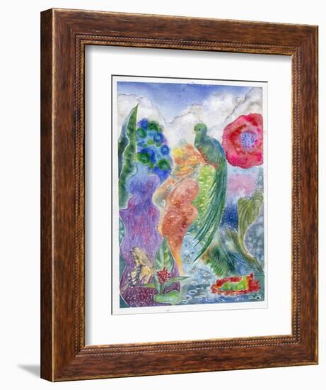 Jungle Quetzal, 2010-Louise Belanger-Framed Giclee Print