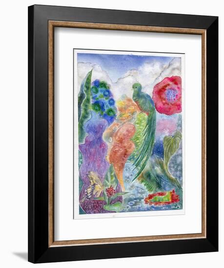 Jungle Quetzal, 2010-Louise Belanger-Framed Giclee Print