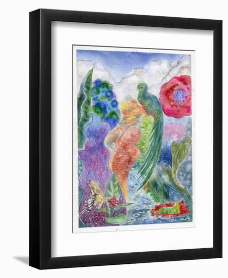 Jungle Quetzal, 2010-Louise Belanger-Framed Giclee Print