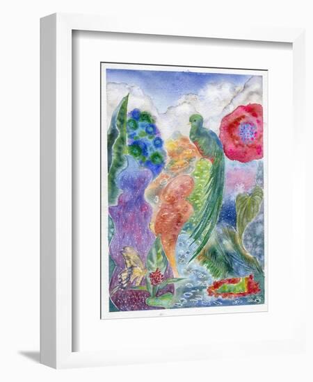 Jungle Quetzal, 2010-Louise Belanger-Framed Giclee Print