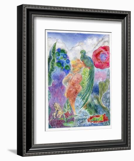 Jungle Quetzal, 2010-Louise Belanger-Framed Giclee Print