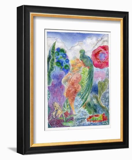 Jungle Quetzal, 2010-Louise Belanger-Framed Giclee Print