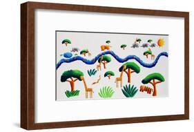 Jungle River, 2002-Julie Nicholls-Framed Giclee Print