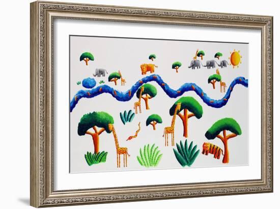 Jungle River, 2002-Julie Nicholls-Framed Giclee Print