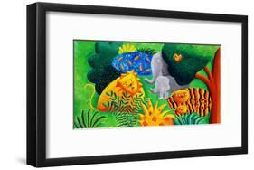 Jungle Scene, 2002-Julie Nicholls-Framed Giclee Print