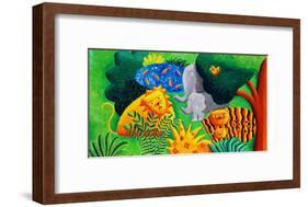 Jungle Scene, 2002-Julie Nicholls-Framed Giclee Print