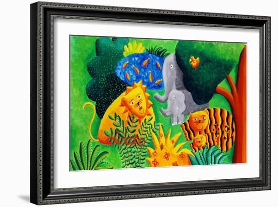 Jungle Scene, 2002-Julie Nicholls-Framed Giclee Print