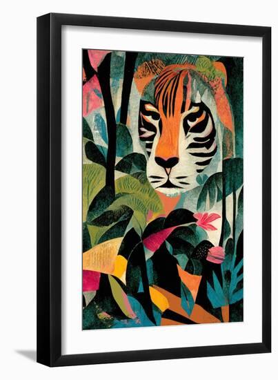 Jungle Tiger-Treechild-Framed Giclee Print