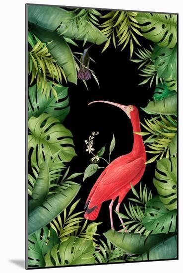 Jungle with Heron-Andrea Haase-Mounted Giclee Print