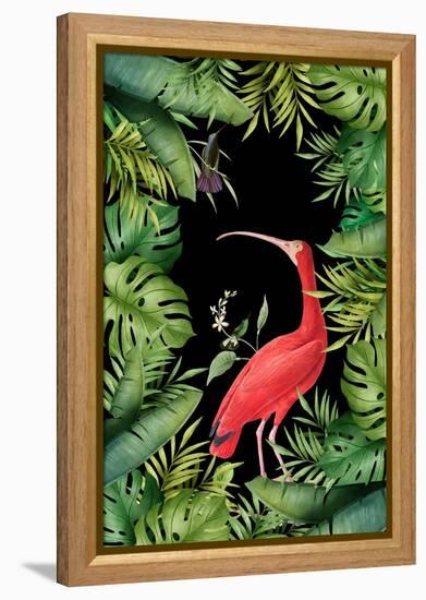 Jungle with Heron-Andrea Haase-Framed Premier Image Canvas