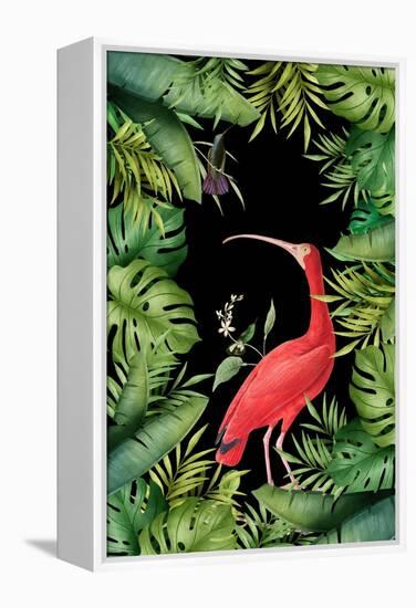 Jungle with Heron-Andrea Haase-Framed Premier Image Canvas