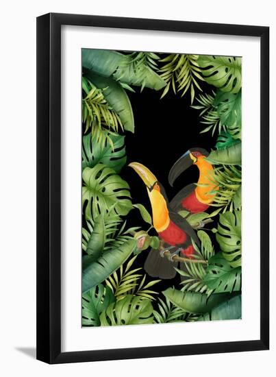 Jungle with Toucans-Andrea Haase-Framed Giclee Print