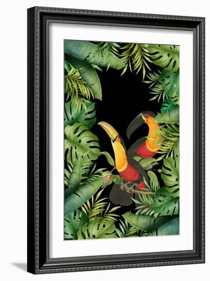 Jungle with Toucans-Andrea Haase-Framed Giclee Print