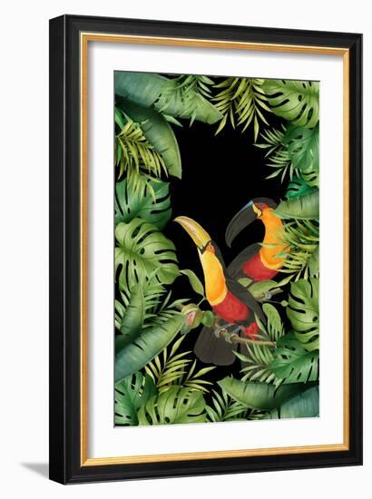Jungle with Toucans-Andrea Haase-Framed Giclee Print