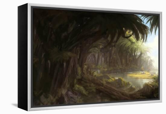 Jungle-Stephane Belin-Framed Stretched Canvas