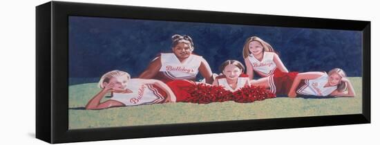 Junior High School Cheerleaders on the Grass, 2003-Joe Heaps Nelson-Framed Premier Image Canvas