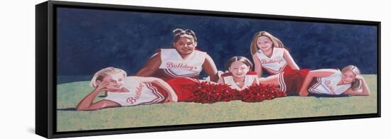 Junior High School Cheerleaders on the Grass, 2003-Joe Heaps Nelson-Framed Premier Image Canvas