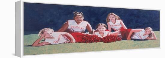 Junior High School Cheerleaders on the Grass, 2003-Joe Heaps Nelson-Framed Premier Image Canvas