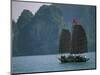 Junk Sailing, Ha Long Bay, Vietnam-Keren Su-Mounted Photographic Print