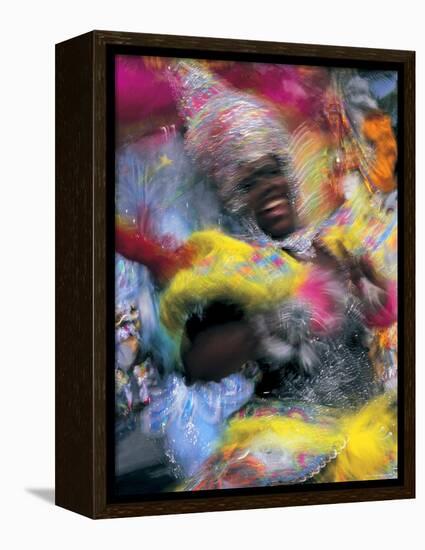 Junkanoo Fesitival, Providence Island, Bahamas, Caribbean-Peter Adams-Framed Premier Image Canvas