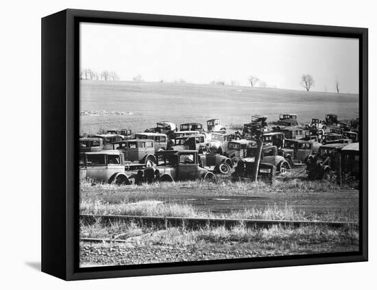 Junkyard-Walker Evans-Framed Premier Image Canvas