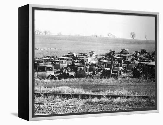 Junkyard-Walker Evans-Framed Premier Image Canvas