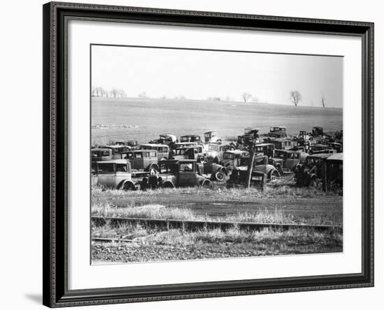 Junkyard-Walker Evans-Framed Photographic Print