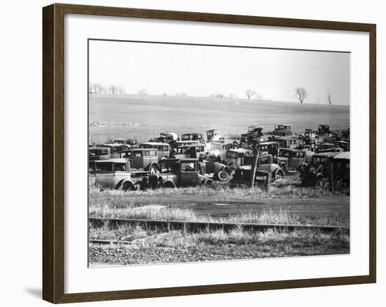 Junkyard-Walker Evans-Framed Photographic Print