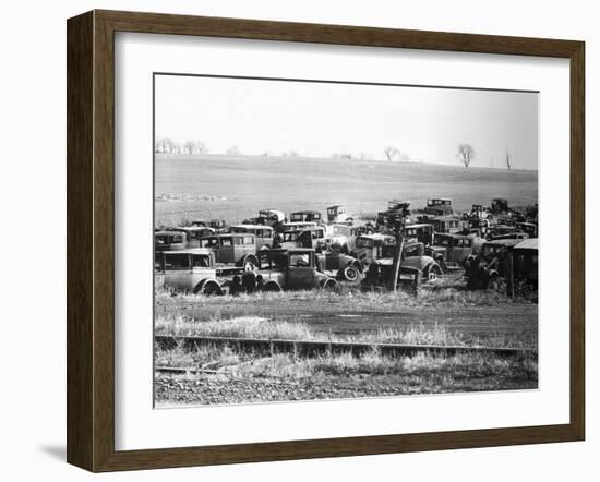 Junkyard-Walker Evans-Framed Photographic Print