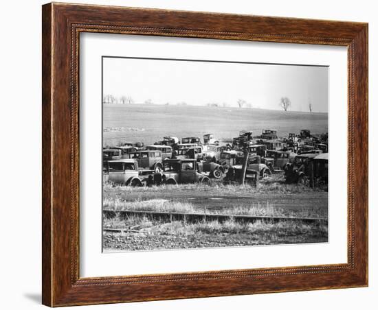 Junkyard-Walker Evans-Framed Photographic Print