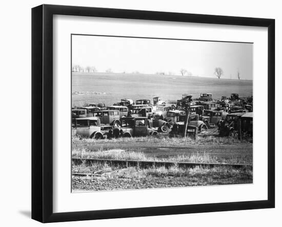 Junkyard-Walker Evans-Framed Photographic Print