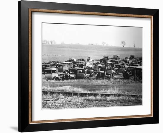 Junkyard-Walker Evans-Framed Photographic Print