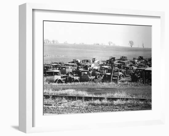 Junkyard-Walker Evans-Framed Photographic Print