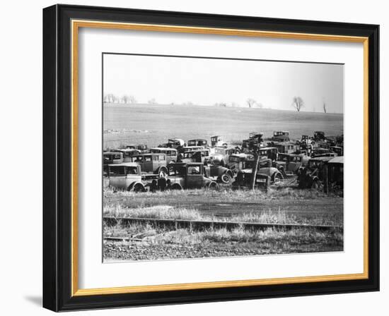 Junkyard-Walker Evans-Framed Photographic Print