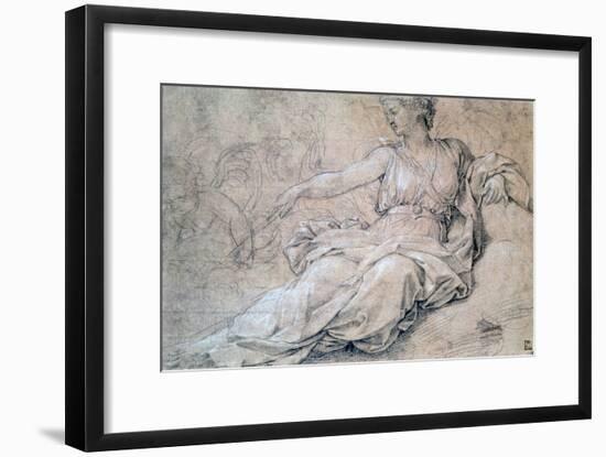 Juno and Carthage, C1636-1655-Eustache Le Sueur-Framed Giclee Print