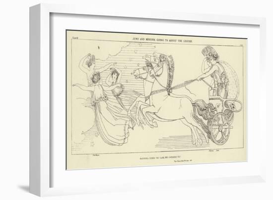 Juno and Minerva Going to Assist the Greeks-John Flaxman-Framed Giclee Print